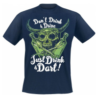 Darts Just Drink And Dart Tričko námořnická modrá