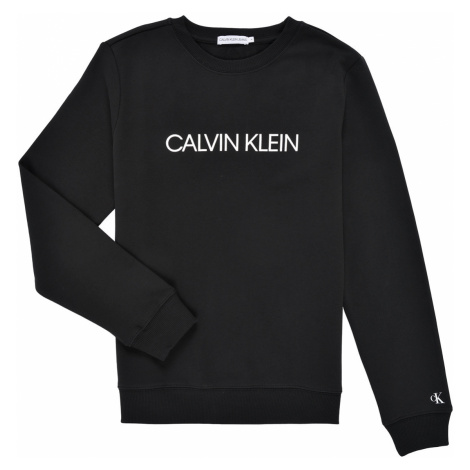 Calvin Klein Jeans INSTITUTIONAL LOGO SWEATSHIRT Černá