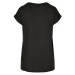 Ladies Organic Extended Shoulder Tee - black