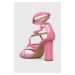 Sandály Liu Jo SERENA 05 růžová barva, SA3111EX00400021