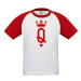 Dětské tričko baseball Q as queen