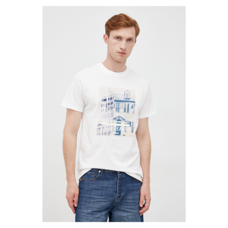 Pepe Jeans pánské bílé tričko TELLER