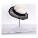 Art Of Polo Dámský klobouk Guilinde ecru-černá Bílá