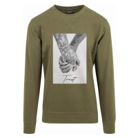 Pánský pulovr // Mister Tee / Trust 2.0 Crewneck olive