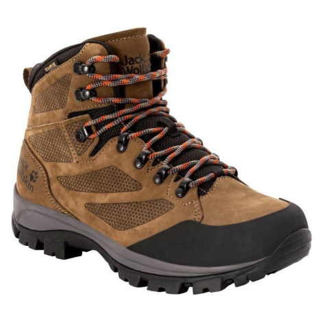 Jack Wolfskin Rebellion Texapore Mid Hnědá