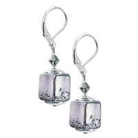 Lampglas Romantické náušnice Delicate Pink z perel Lampglas ECU40