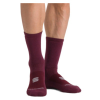 Cyklistické ponožky SPORTFUL Merino wool 18 socks, red wine black