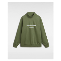 VANS Vans Sport Loose Half Zip Sweatshirt Men Green, Size