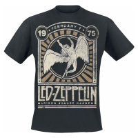 Led Zeppelin Madison Square Garden 1975 Tričko černá