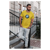 MMO Pánské tričko s logem auta BMW Barva: Žlutá