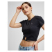 Černý dámský crop top Tommy Jeans