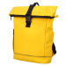 Trendy studentský roll-top batoh Servalen, žlutá