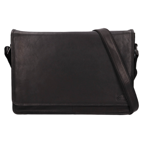 Pánská kožená taška přes rameno SendiDesign Majles - černá Sendi Design
