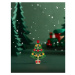 Éternelle Vánoční brož se zirkony Christmas Tree 6 - vánoční stromeček B2338-XR2353256 Zlatá