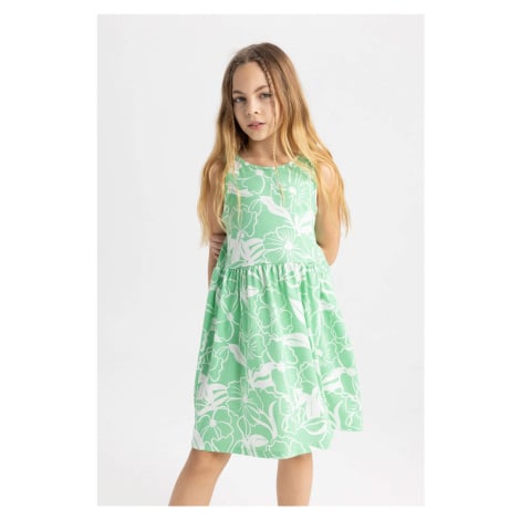 DEFACTO Girl Patterned Sleeveless Dress