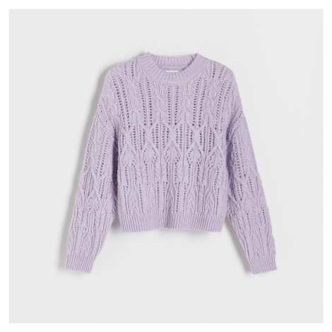 Fialové dámské svetry klasické