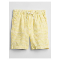 Žluté klučičí dětské kraťasy pull-on shorts