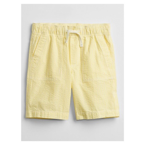 Žluté klučičí dětské kraťasy pull-on shorts GAP