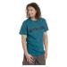 Meatfly pánské tričko MF Logo Petrol Heather | Modrá