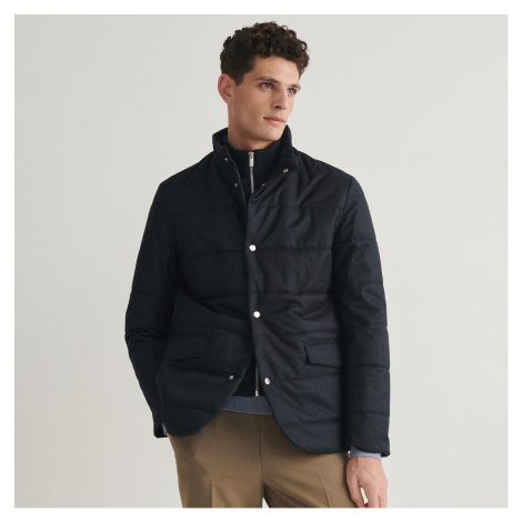 Reserved - Prošívaná bunda se stojáčkem - Tmavomodrá