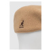 Vlněná čepice Kangol béžová barva, vlněná, 0258BC.CM227-CM227