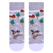 Steven 014 vánoční stromy šedé Dětské ponožky