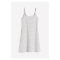 H & M - Žerzejové šaty's rozšířenou sukní - šedá