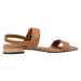 Tommy Hilfiger HARDWARE FLAT SANDAL Hnědá