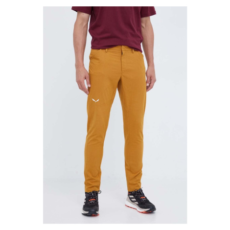 Outdoorové kalhoty Salewa Lavaredo žlutá barva