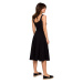 model 17147701 Přiléhavé šaty bez rukávů černé - BeWear
