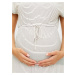Bílé pruhované těhotenské šaty Mama.licious Alison