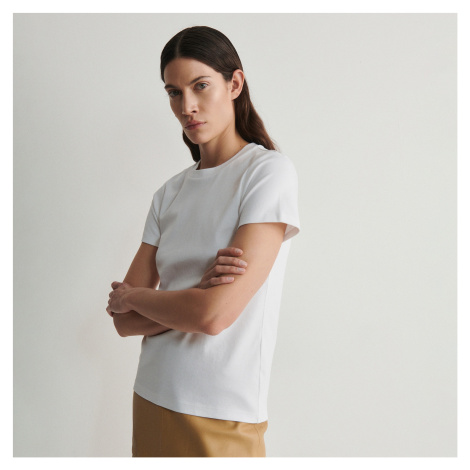 Reserved - Bavlněné tričko - Bílá