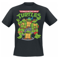 Teenage Mutant Ninja Turtles Group Tričko černá