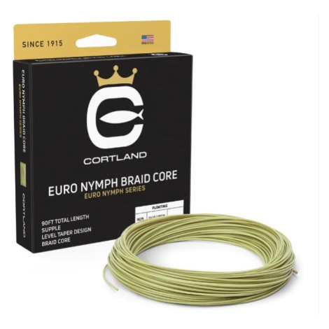 Cortland muškařská Šňůra Euro Nymph Braid Core 022 Fresh Level Sage Green 90ft