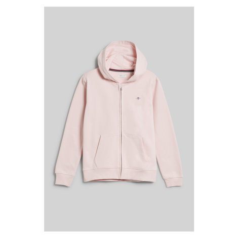 MIKINA GANT SHIELD ZIP HOODIE CRYSTAL PINK