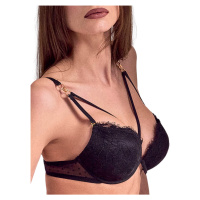 Dámská super push-up podprsenka Lormar BONDAGE 12127 | černá