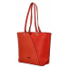Dámská módní kabelka přes rameno oranžově červená - David Jones Bijanka červená