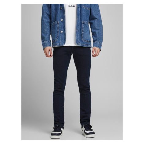 Tmavě modré slim fit džíny Jack & Jones Glenn