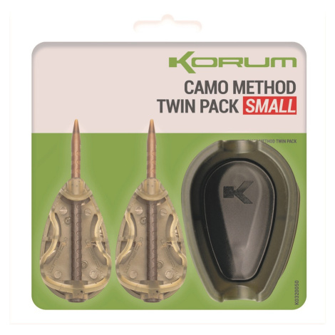 Korum set krmítek a formičky camo method twin pack - small