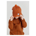 Dětska čepice Reima oranžová barva, vlněná