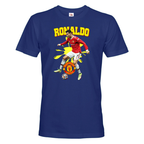 Pánské tričko s potiskem  Cristiano Ronaldo -  pánské tričko pro milovníky fotbalu BezvaTriko