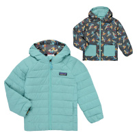 Patagonia REVERSIBLE DOWN SWEATER HOODY Modrá