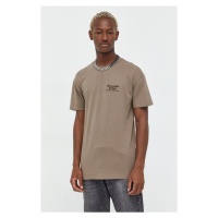 Bavlněné tričko Abercrombie & Fitch 3 Pack , tmavomodrá barva