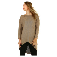 Dámský oversized dlouhý jednobarevný svetr