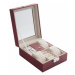 JK BOX SP-1810/A7, Dámská kazeta na hodinky a šperky červená