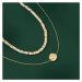 JAY Dvojitý náhrdelník s medailonkem Camile JAY-0053-25039089 Barevná/více barev 46 cm + 5 cm (p