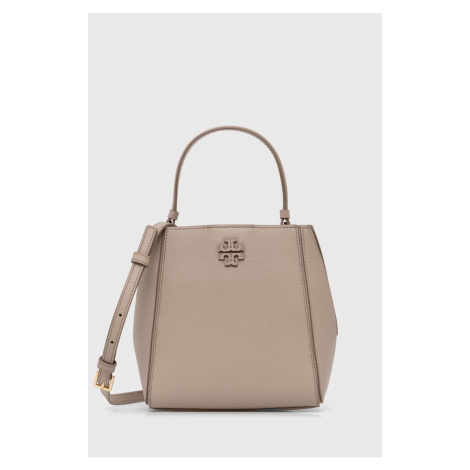 Kožená kabelka Tory Burch McGraw Small béžová barva, 158500.200