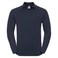 Navy blue long sleeve polo shirt Russell