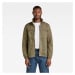 G-STAR Jacket - Fabric mix overshirt green