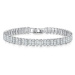 Sisi Jewelry Náramek se zirkony Rafaela NR2144-H167-M(1)/17 Bílá/čirá 17 cm